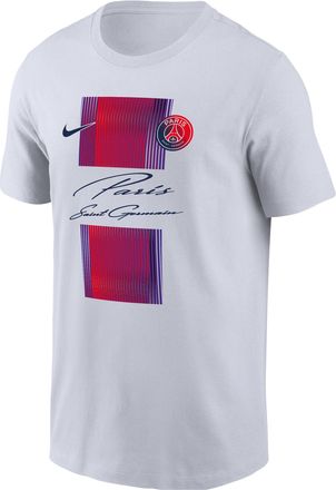 Nike Paris Saint-Germain Nike Mens Soccer T-Shirt in White | M11332P117PSGF-WHT