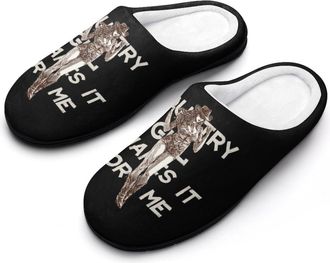 Generic Shakes It For Me Country Music Mens Slippers House Slipper Anti-skid Sole Indoor Shoes Outdoor Comfort Cotton