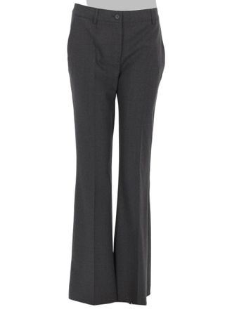 P.A.R.O.S.H. Tailored Straight-Leg Pants with Mid-Rise Waist