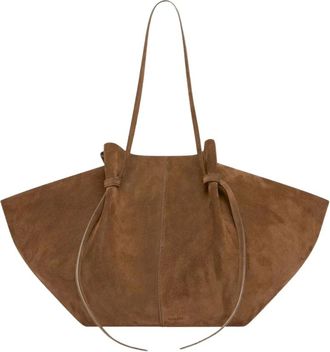 Yuzefi Tote Bags, unisex, Brown, Size: ONE SIZE La Large Mochi