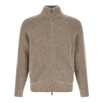 Brunello Cucinelli Heren, Truien, Beige, Maat: L Zijde