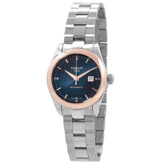 Tissot T-My Lady Automatic Diamond Graded Blue-Black Dial Ladies Watch T9300074104600