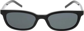 Saint Laurent Accessoires, unisex, Zwart, ONE Size, Rechthoekige Zonnebril