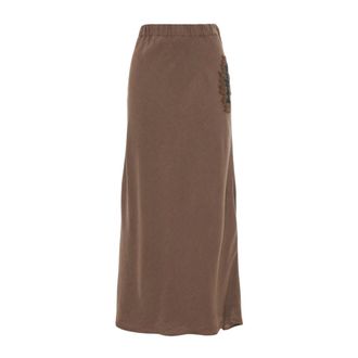 Bazar Deluxe Bazar Deluxe, Midi Skirts, female, Brown, Size: XS Skirts