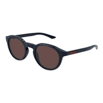 Gucci Zonnebrillen - Heren - Zonnebrillen - Blauw - 48 MM - Accessoires