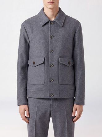 Valentino Garavani Cappotto corto monopetto in misto lana con collo classico