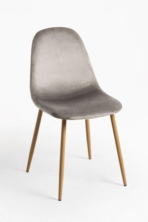 Regalos Miguel Regalos Miguel - Packs Sillas Comedor - Pack 4 Sillas Teok Terciopelo - Gris