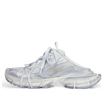 Balenciaga (WMNS) Balenciaga 3XL Mules Silver White 742682W3XL19091