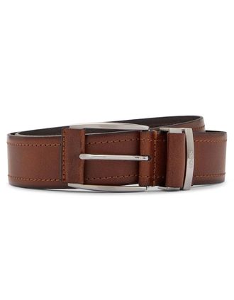 HUGO BOSS Mens Hugo Boss Mens Medium Brown Sody Leather Belt - Size: 100-38INCH