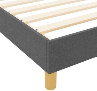 vidaXL vidaXL Bed Frame Dark Grey 90x190 cm Fabric