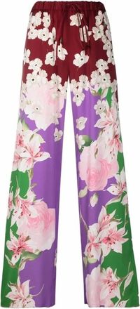 Valentino Dames, Broeken, Veelkleurig, Maat: 2XS Zijde