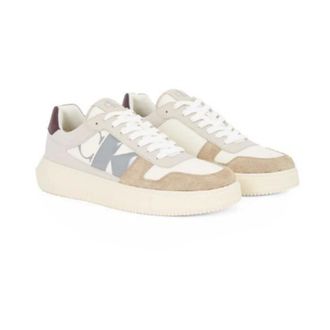 Calvin Klein Schoenen, Heren, Beige, 41 EU, Leer, Chunky Cupsole Schoenen