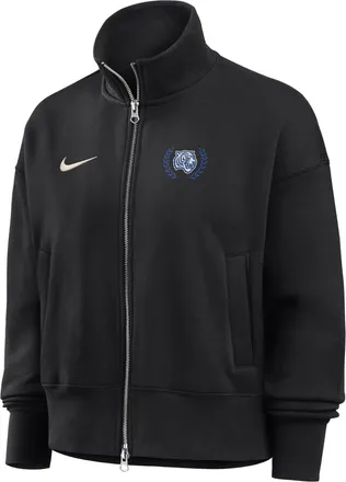 Nike Womens College (Tennessee State University) Nike Womens Phoenix Fleece Track Jacket in Black | ZW052NTESU26-BLK
