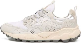 Flower Mountain Low-Profile Sneakers with Floral Cutout Details