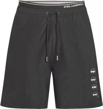 Karl Lagerfeld Swimwear - Heren - Strandmode - Zwart - M - Polyester - Badmode