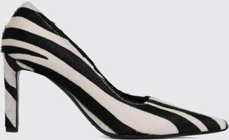 Liviana Conti Zebra Print Pony Hair Pumps with Stiletto Heel