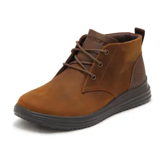 Skechers Lace-up Boots, male, Brown, Size: 11 US Proven Yermo Chukka Boot