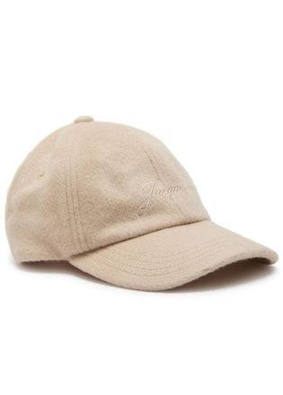 Jacquemus La Casquette Cachemiro Logo-embroidered Wool cap - Beige - 60 (L)