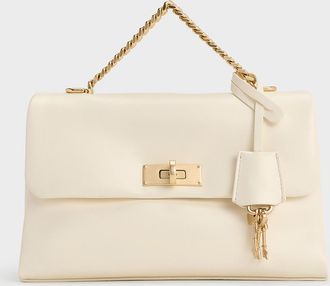 Charles & Keith Kerry Chain-Handle Crossbody Bag