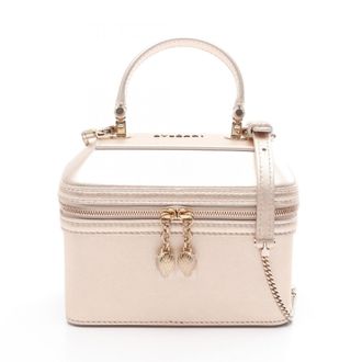 Bulgari Light Pink Leather Wash Bag (Pre-Owned)