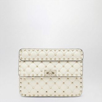 Valentino Garavani Rockstud Spike medium bag in ivory