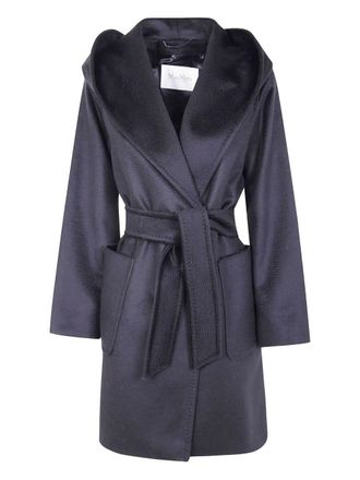 Max Mara Rialto Belted Hoodie Classic Coat