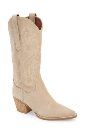 Jeffrey Campbell Dagget Western Boot in Sand Suede at Nordstrom, Size 5.5