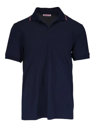 Orlebar Brown Felix stripe-tipping T-shirt - men - Cotton/Lyocell - XXXL - Blue