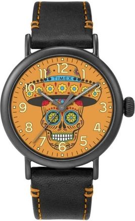 Timex Standard Dia De Los Muerto Quartz Orange Dial Mens Watch TW2V67700VQ