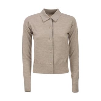 Max Mara Dames, Truien, Beige, Maat: S Wol