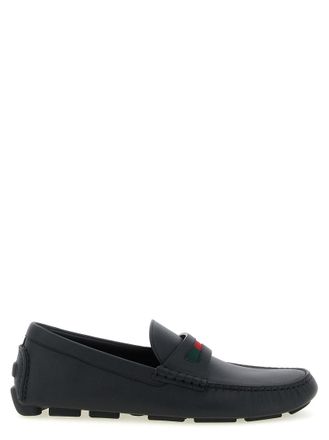 Gucci Black Stripes Loafers