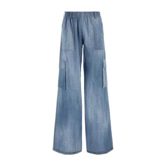 Ermanno Scervino Wide Jeans, female, Blue, Size: 2XS Pantalone