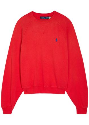 Polo Ralph Lauren Logo-embroidered Cotton-blend Sweatshirt - Pink - XL (UK16 / XL)