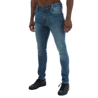Duck and Cover Heren Doves Slim Jeans (Blauw)