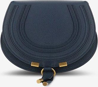 Chlo&eacute; Schultertasche aus genarbtem Leder Marcie Small