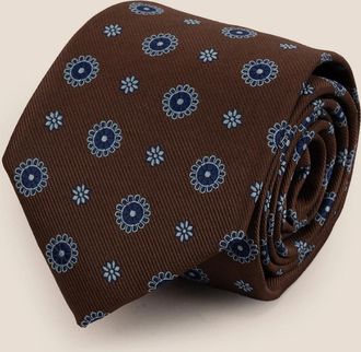 Oswin Hyde Mens Geometric Brown Blue
