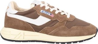 Autry Reelwind Low Cow Leather Suede Nylon Sneakers