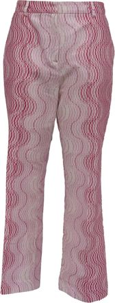 Missoni Zigzag Trousers in Pink Viscose