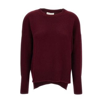 Lisa Yang Crew Neck Jumper - female - Lisa Yang - Cashmere Knitwear - Red - XS - Knitwear
