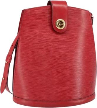 Louis Vuitton Pre-owned Bucket Bag - Dames - Vintage Tas - Rood - ONE Size - Leer - Vintage