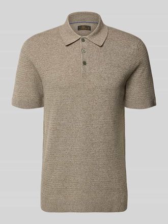 Jack & Jones Regular Fit Poloshirt mit Strukturmuster Modell Riley in Hazel, Gr&ouml;&szlig;e XXL