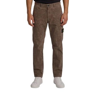 Stone Island Broeken, Heren, Bruin, W30, Katoen, Gekleurde Corduroy Broeken