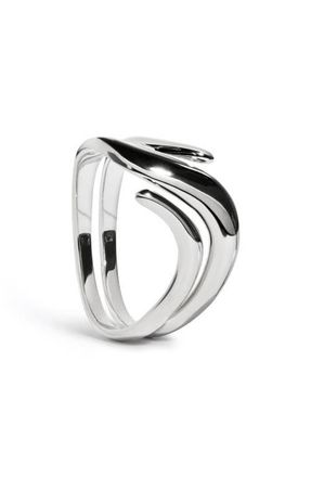 Monica Vinader Swirl Wrap Ring in Sterling Silver at Nordstrom, Size 6.5