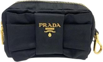 Prada Pre-owned Bags, female, Black, Size: ONE SIZE Pre-owned Pouch