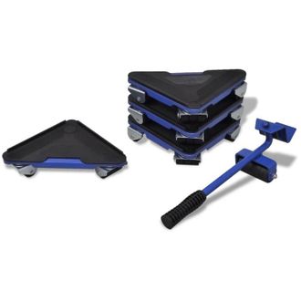 vidaXL Juego De Transportador Y Elevador De Muebles Con Ruedas Vidaxl