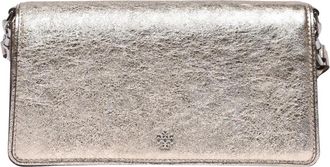 Tory Burch Emerson Metallic Schoudertas - Dames - Schoudertassen - Geel - ONE Size - Leer - Tassen