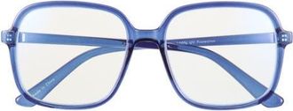 BP. Square Blue Light Blocking Glasses in Navy at Nordstrom