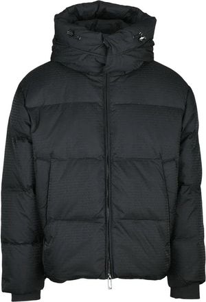 Emporio Armani Down Jacket Zip - Black