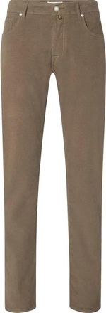 Jacob Cohen Bard Broeken - Heren - Chinos - Grijs - W33 - Leer - Broeken