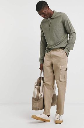 Jacamo Marl Pique Polo Long